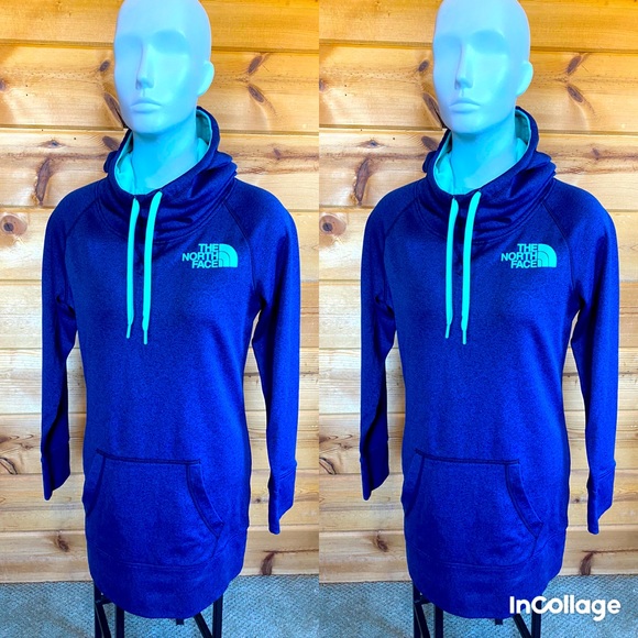 The North Face Tops - North face long hoodie sweatshirt blue women’s Top